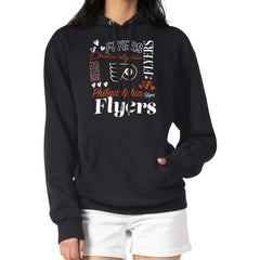 Philadelphia Flyers G-III 4Her by Carl Banks Women's Collage Team Graphic Tri-Blend Fleece Pullover Hoodie - Black - NHL 201622910