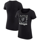 Los Angeles Kings G-III 4Her by Carl Banks Women's Super-Slim Fit Lightweight Collage Team Graphic T-Shirt - Black - NHL 201622947