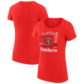Florida Panthers G-III 4Her by Carl Banks Women's Super-Slim Fit Lightweight Collage Team Graphic T-Shirt - Red - NHL 201623024
