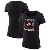 Carolina Hurricanes G-III 4Her by Carl Banks Women's Super-Slim Fit Lightweight Collage Team Graphic T-Shirt - Black - NHL 201623029