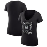 Los Angeles Kings G-III 4Her by Carl Banks Women's Super-Slim Fit Lightweight Collage Team Graphic T-Shirt - Black - NHL 201623049