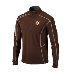 San Diego Padres Columbia Cooperstown Collection Omni-Wick Shotgun Quarter-Zip Top - Brown - Columbia on Sale