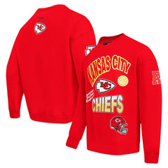 Kansas City Chiefs Pro Standard Turn It Up Drop Shoulder Pullover Sweatshirt Red