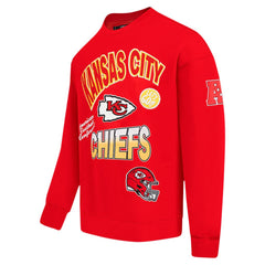 Kansas City Chiefs Pro Standard Turn It Up Drop Shoulder Pullover Sweatshirt Red