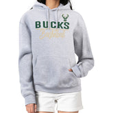 Milwaukee Bucks G-III 4Her by Carl Banks Women's Graphics Fleece Pullover Hoodie Heather Gray