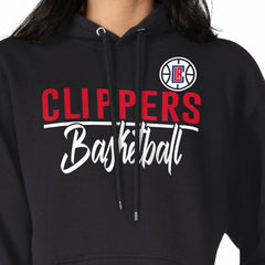 LA Clippers G-III 4Her by Carl Banks Women's Graphics Fleece Pullover Hoodie Black