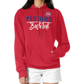 Detroit Pistons G-III 4Her by Carl Banks Women's Graphics Fleece Pullover Hoodie Red