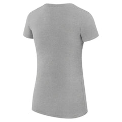 Denver Nuggets G-III 4Her by Carl Banks Women's Super-Slim Fit Lightweight Team Sport V-Neck T-Shirt Heather Gray