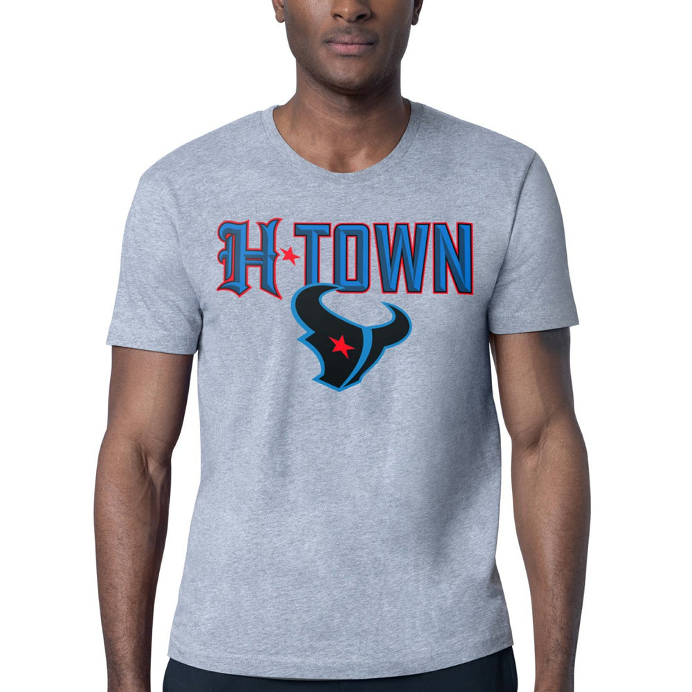 Houston Texans Starter H-Town Graphic T-Shirt Heather Gray