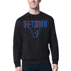 Houston Texans Starter H-Town Graphic Fleece Pullover Sweatshirt Black