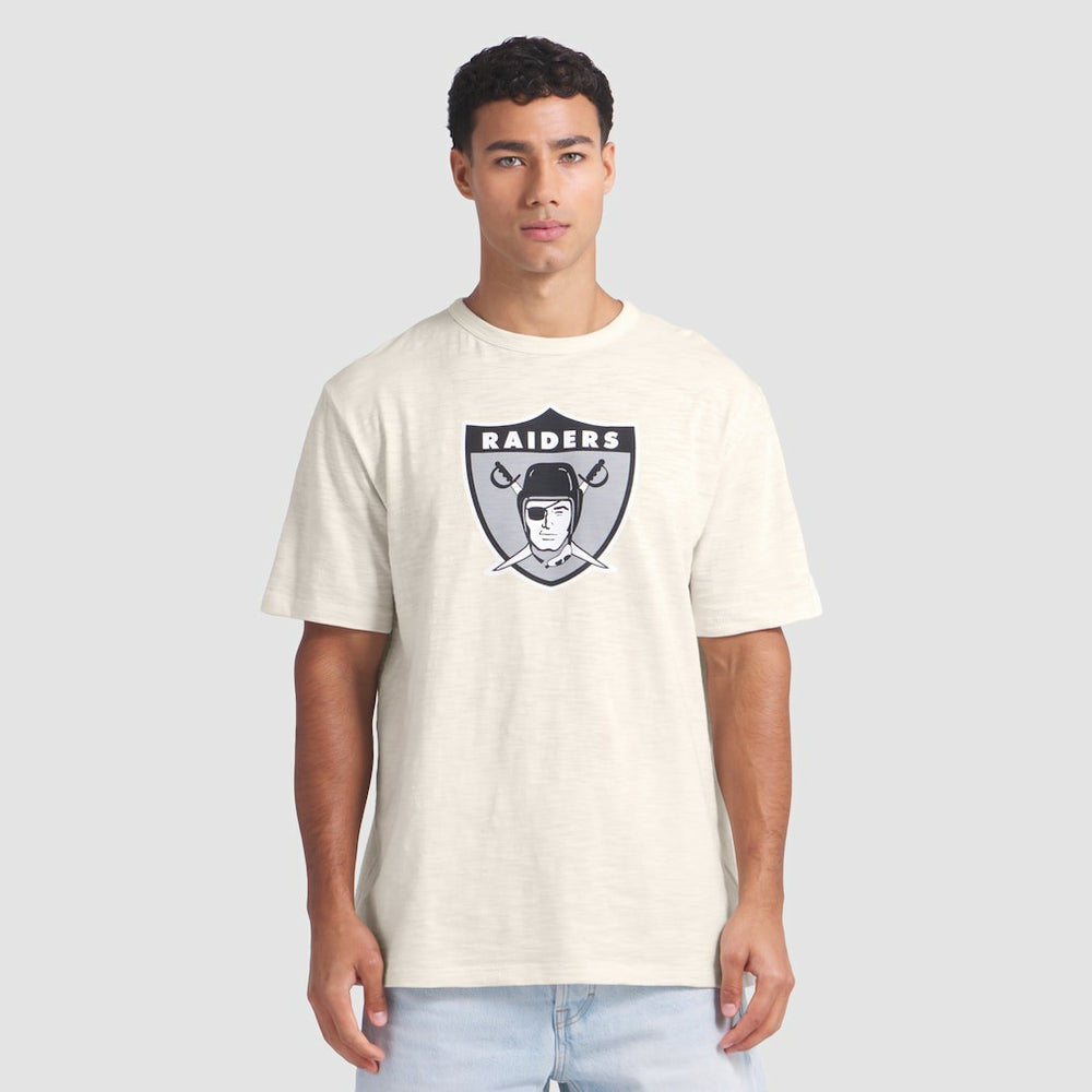 Fanatics Las Vegas Raiders Slub T-Shirt Cream