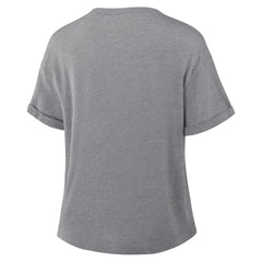 Fanatics Kansas City Chiefs Women's Swing Pass Tri-Blend Boxy T-Shirt Heather Gray