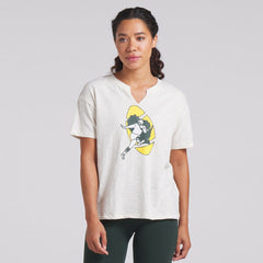 Fanatics Green Bay Packers Women's Trick Play Slub Boxy T-Shirt Cream