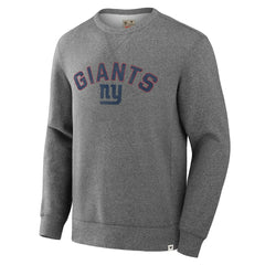 Fanatics New York Giants Loop Terry Pullover Sweatshirt Heather Gray