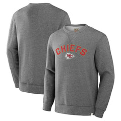 Fanatics Kansas City Chiefs Loop Terry Pullover Sweatshirt Heather Gray