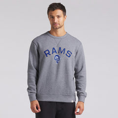 Fanatics Los Angeles Rams Loop Terry Pullover Sweatshirt Heather Gray
