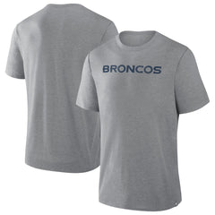 Fanatics Denver Broncos Pass Rush Tri-Blend T-Shirt Heather Gray