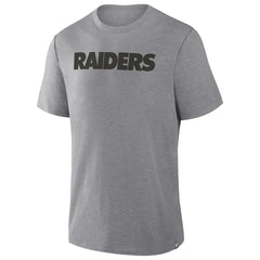 Fanatics Las Vegas Raiders Pass Rush Tri-Blend T-Shirt Heather Gray
