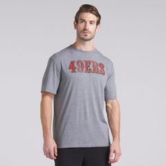 Fanatics San Francisco 49ers Pass Rush Tri-Blend T-Shirt Heather Gray