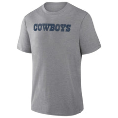 Fanatics Dallas Cowboys Pass Rush Tri-Blend T-Shirt Heather Gray