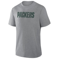 Fanatics Green Bay Packers Pass Rush Tri-Blend T-Shirt Heather Gray