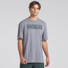 Fanatics Green Bay Packers Pass Rush Tri-Blend T-Shirt Heather Gray