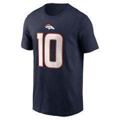 Nike Bo Nix Denver Broncos Player Name & Number T-Shirt Navy