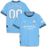 Manchester City Youth 2024/25 Home Replica Custom Jersey Light Blue - Puma