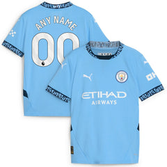 Manchester City Youth 2024/25 Home Replica Custom Jersey Light Blue - Puma