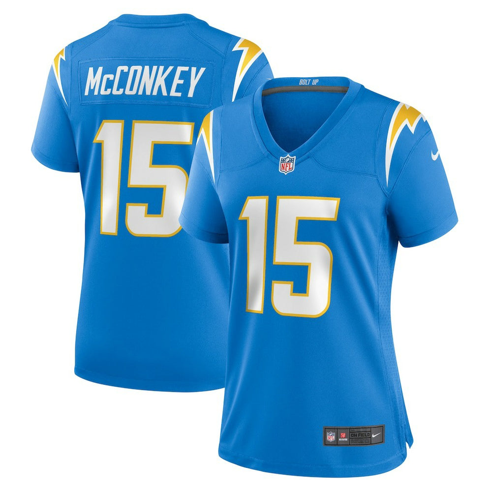 Nike Ladd McConkey Los Angeles Chargers Women's Game Jersey Powder Blue