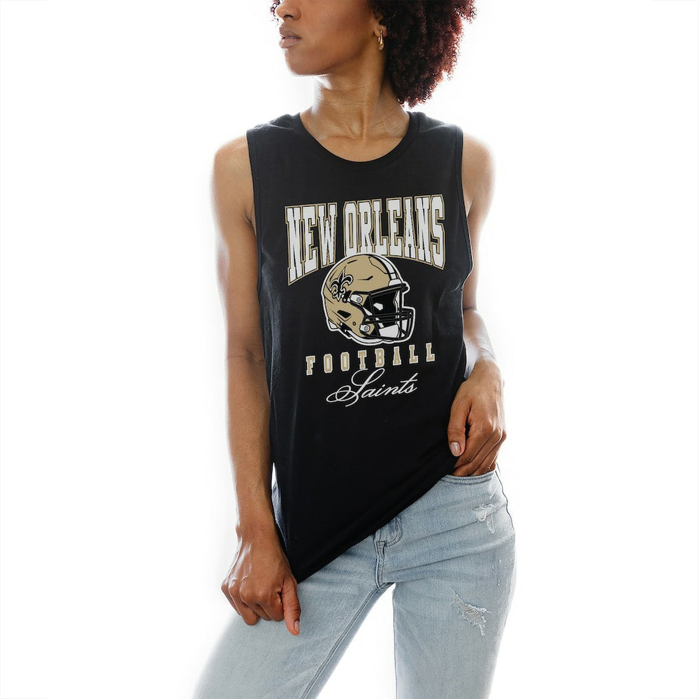 New Orleans Saints Gameday Couture Women's Preseason Opener Racerback Tank Top Black