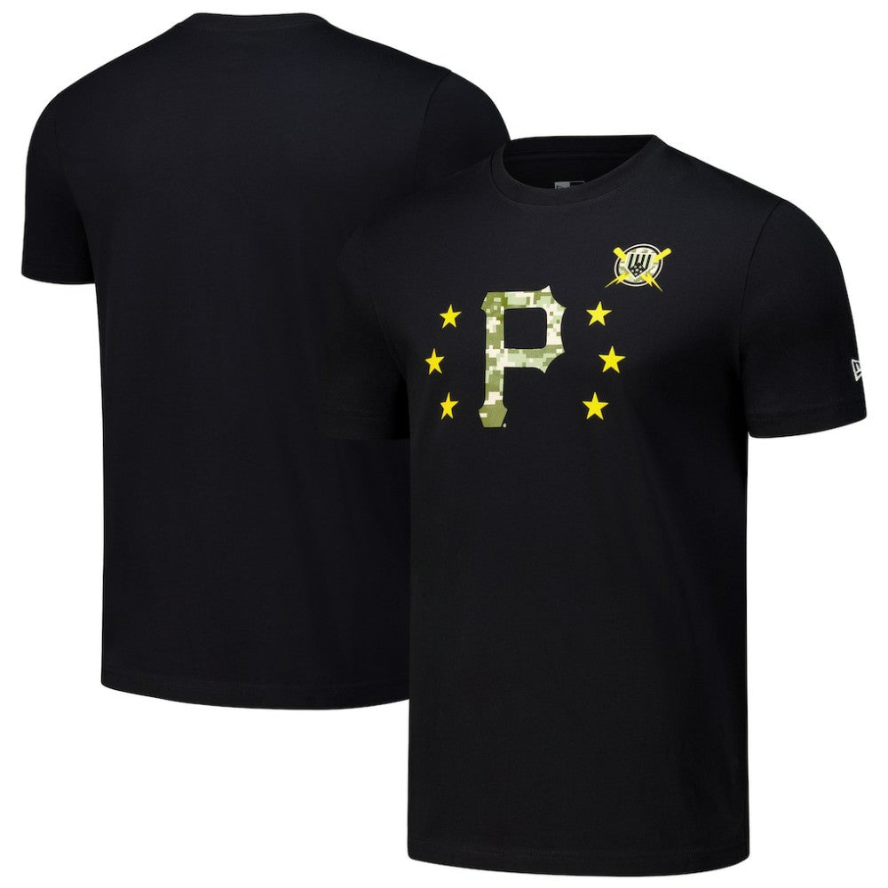 Pittsburgh Pirates New Era 2024 Armed Forces Day T-Shirt - Black - New Era on Sale