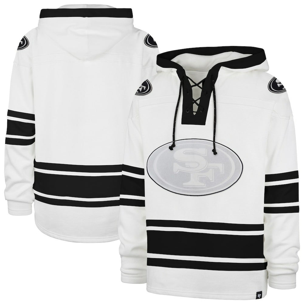 47 brand San Francisco 49ers '47 After Image Superior Lacer with Hood White