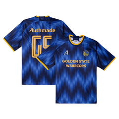 Golden State Warriors Authmade x NBA Soccer Kit Fashion Jersey Blue