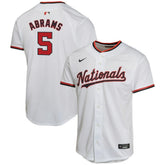 CJ Abrams Washington Nationals Nike Youth Home Game Player Jersey - White - Nike on Sale