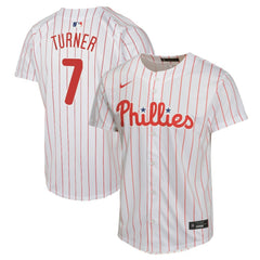 Trea Turner Philadelphia Phillies Nike Youth Home Game Player Jersey - White - Nike Online