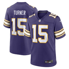 Nike Dallas Turner Minnesota Vikings Alternate Game Jersey Purple