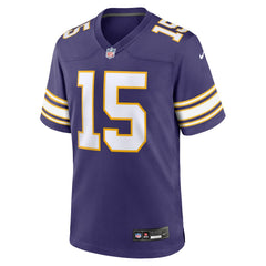 Nike Dallas Turner Minnesota Vikings Alternate Game Jersey Purple