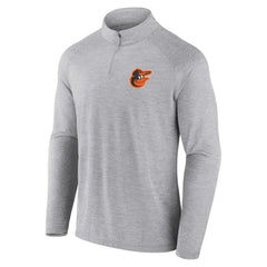 Baltimore Orioles Fanatics Head-to-Head Raglan Quarter-Zip Jacket - Gray - Fanatics on Sale