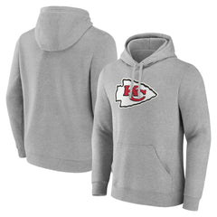 Fanatics Kansas City Chiefs Deliver Fleece Pullover Hoodie Heather Gray