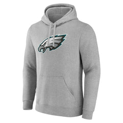 Fanatics Philadelphia Eagles Deliver Fleece Pullover Hoodie Heather Gray