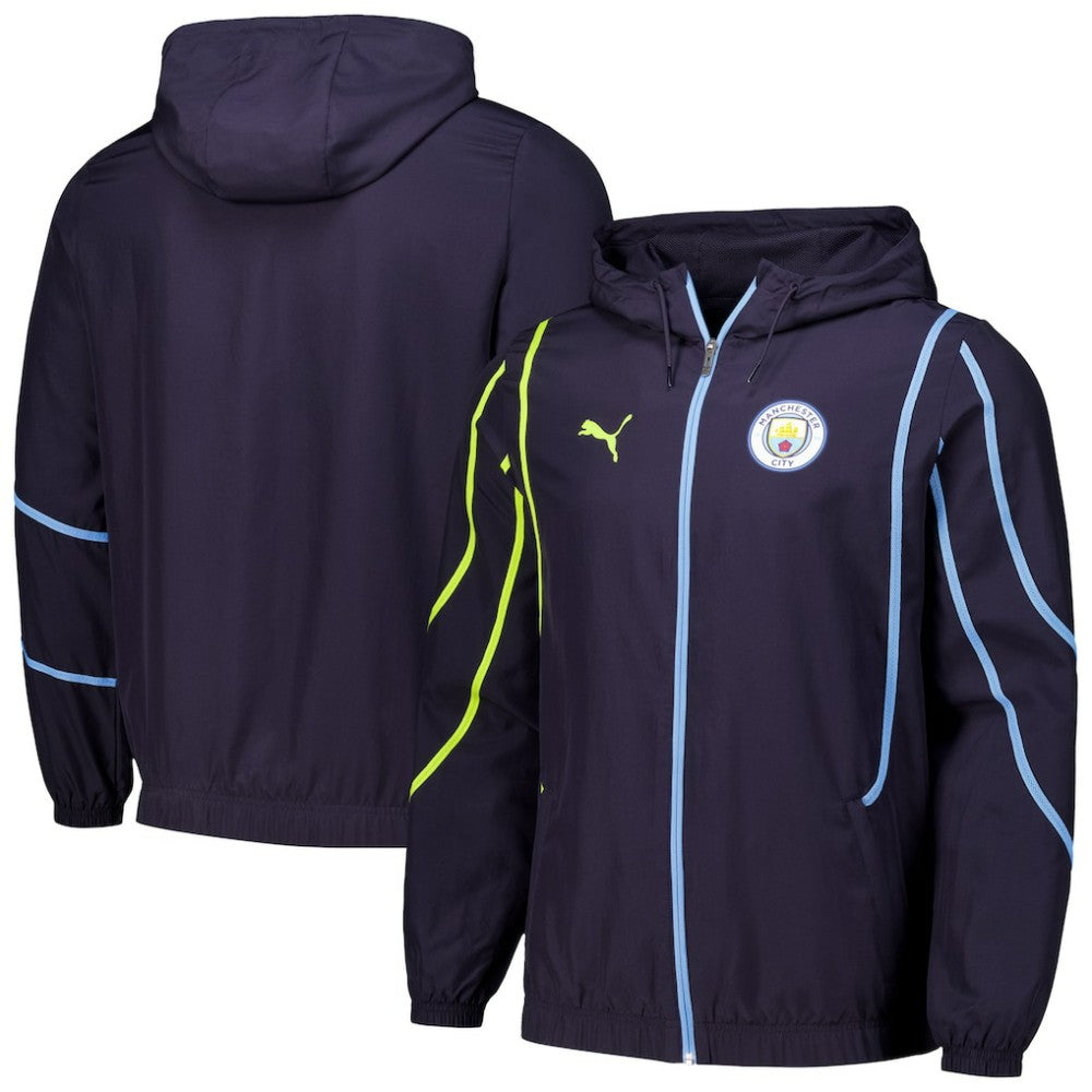 Manchester City 2024/25 Pre-Match Anthem dryCELL Full-Zip Hoodie Jacket Navy - Puma outlet