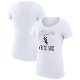 Chicago White Sox G-III 4Her by Carl Banks Women's Super-Slim Fit Lightweight Team Logo Graphic T-Shirt - White - MLB on Sale