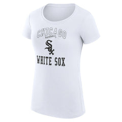 Chicago White Sox G-III 4Her by Carl Banks Women's Super-Slim Fit Lightweight Team Logo Graphic T-Shirt - White - MLB on Sale