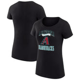 Arizona Diamondbacks G-III 4Her by Carl Banks Women's Super-Slim Fit Lightweight Team Logo Graphic T-Shirt - Black - MLB Online