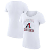 Arizona Diamondbacks G-III 4Her by Carl Banks Women's Super-Slim Fit Lightweight Team Logo Graphic T-Shirt - White - MLB Discount