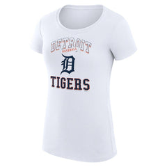 Detroit Tigers G-III 4Her by Carl Banks Women's Super-Slim Fit Lightweight Team Logo Graphic T-Shirt - White - MLB Online