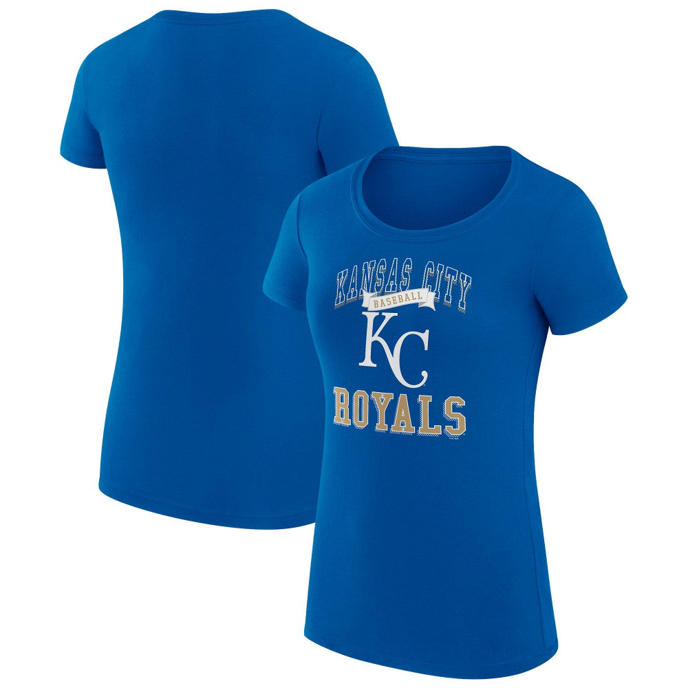 Kansas City Royals G-III 4Her by Carl Banks Women's Super-Slim Fit Lightweight Team Logo Graphic T-Shirt - Royal - MLB on Sale