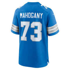 Nike Christian Mahogany Detroit Lions Team Game Jersey Blue
