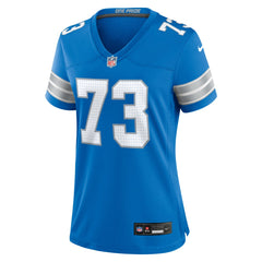 Nike Christian Mahogany Detroit Lions Women's Team Game Jersey Blue